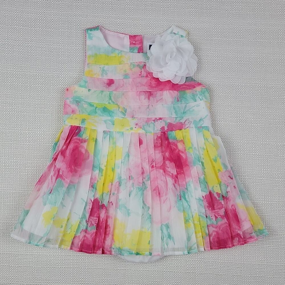 Janie and Jack floral sleeveless dress 3-6M